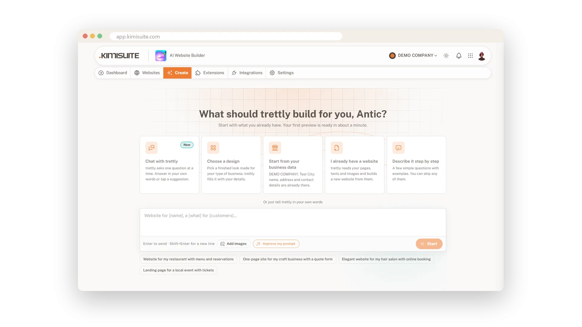 Your website from one conversation