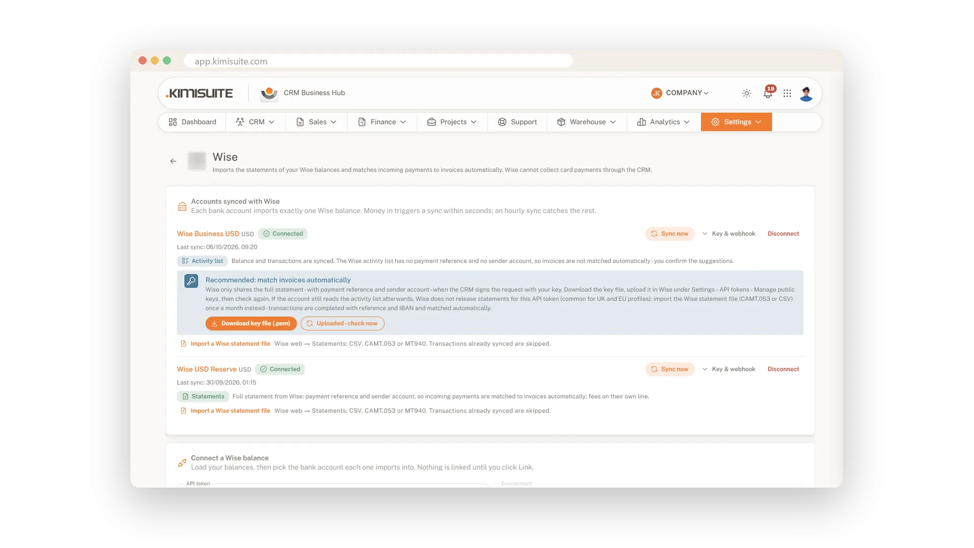 Bank transactions that arrive on their own