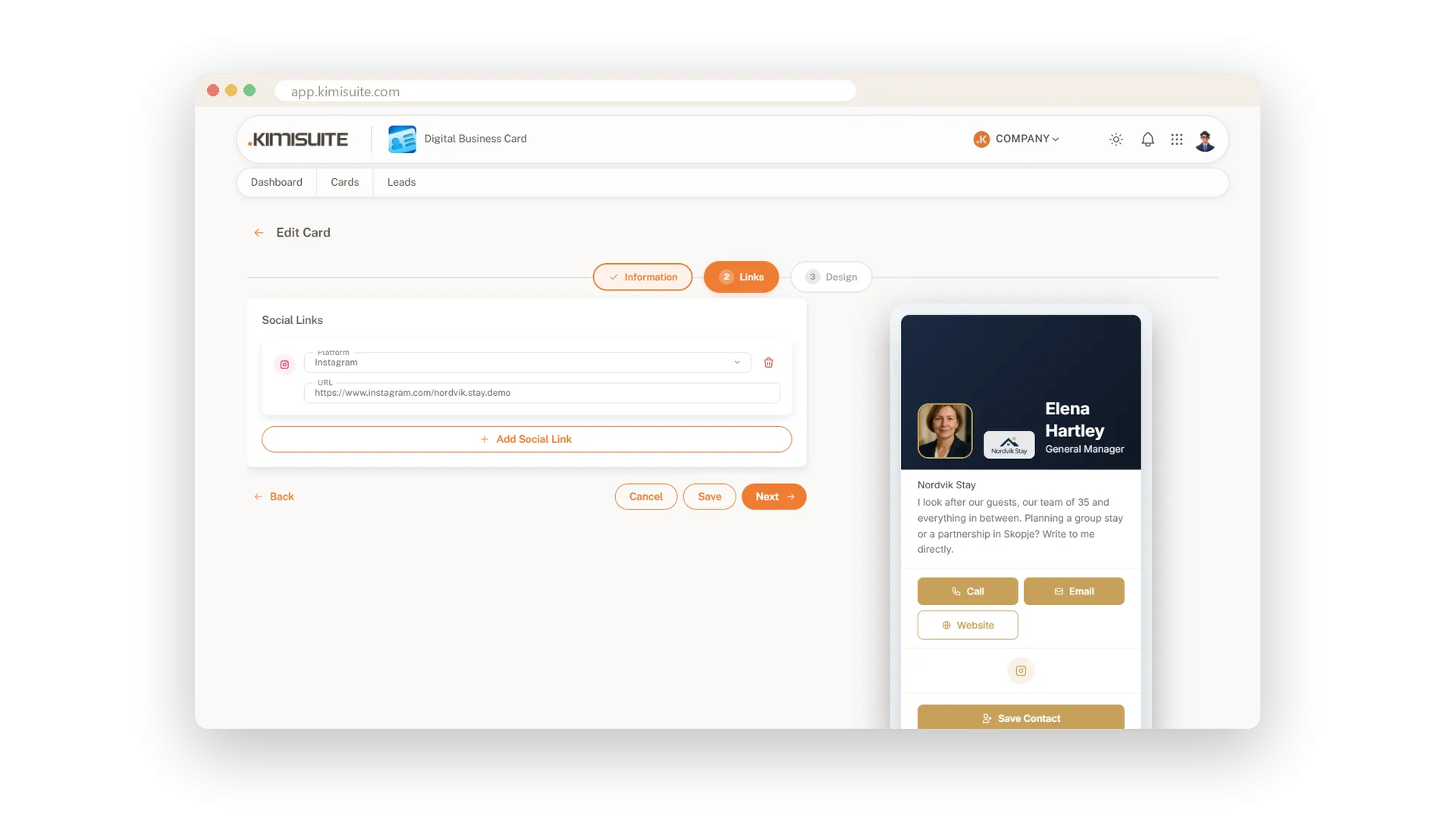 All your profiles on one card
