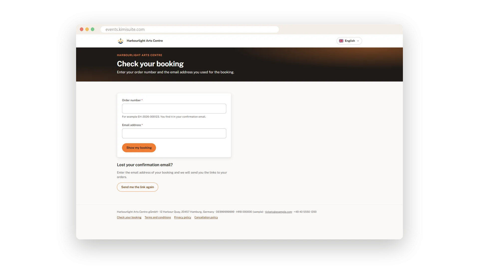 Check your booking