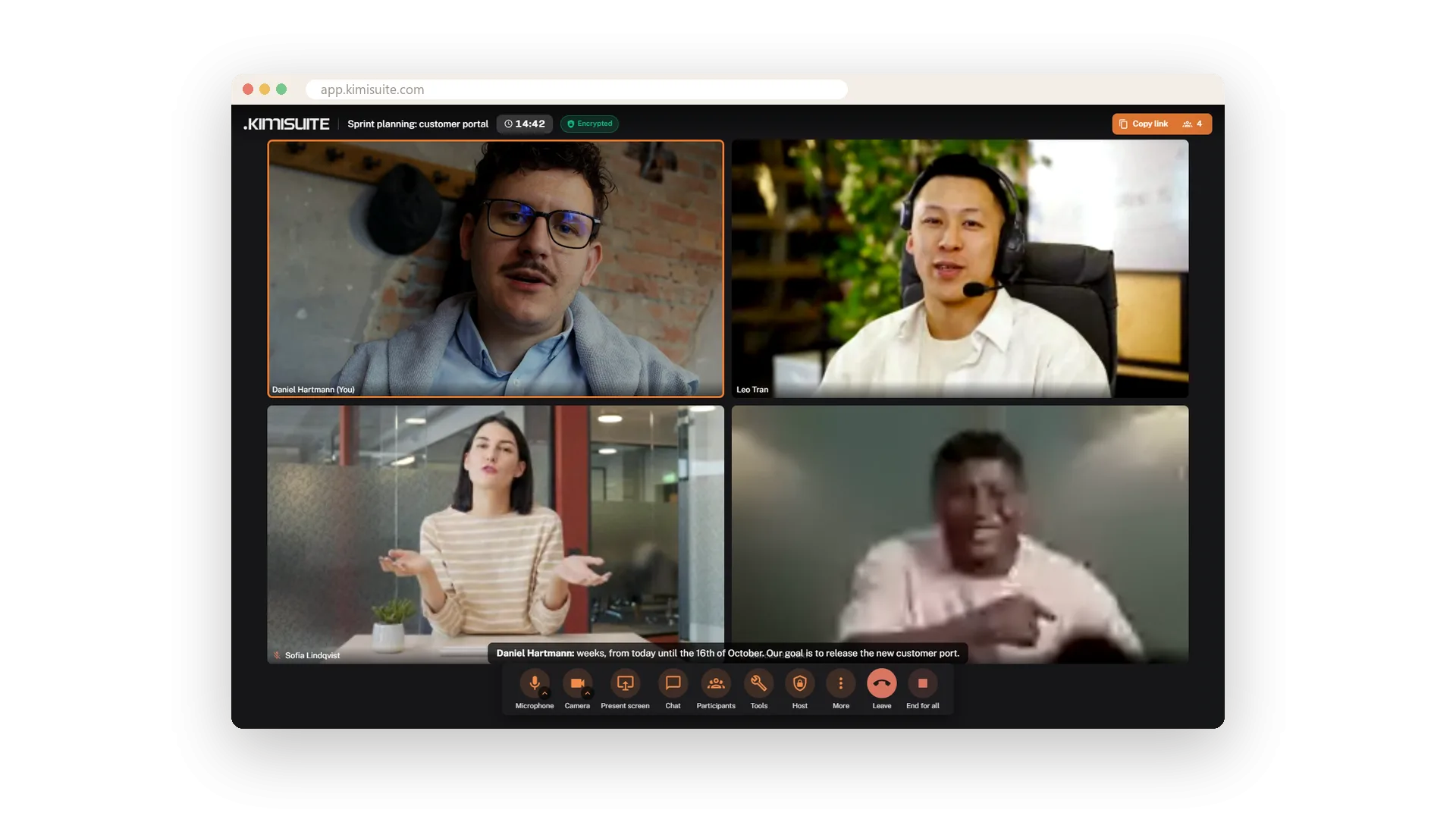 Screenshot: See who is speaking
