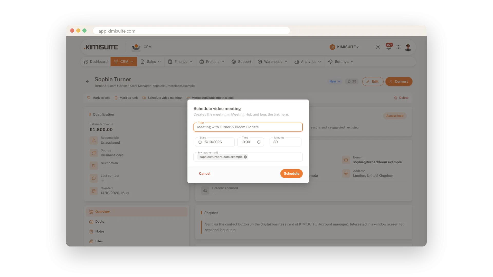 A video meeting from any deal