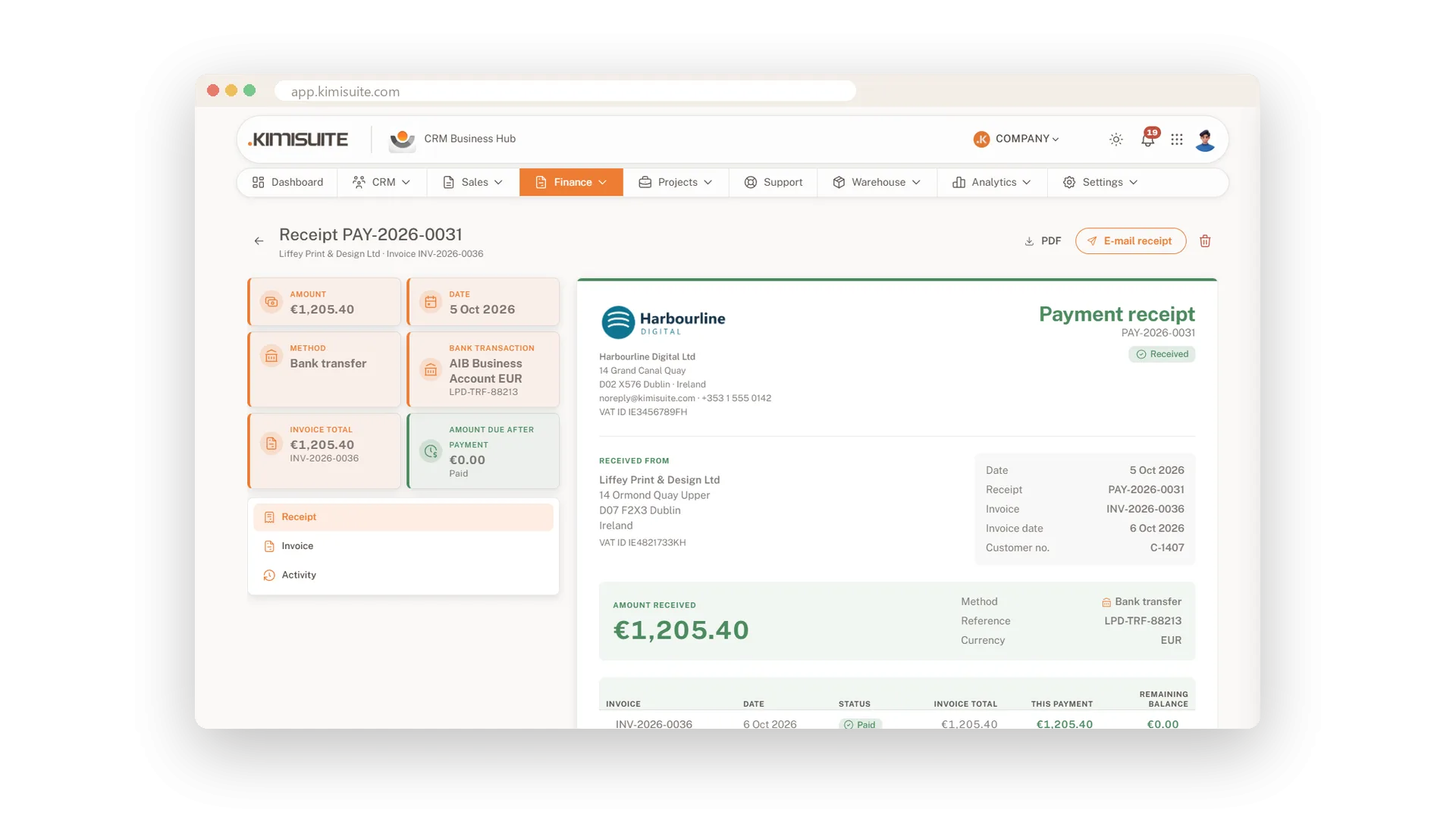 Getting paid, and seeing it — 3/4