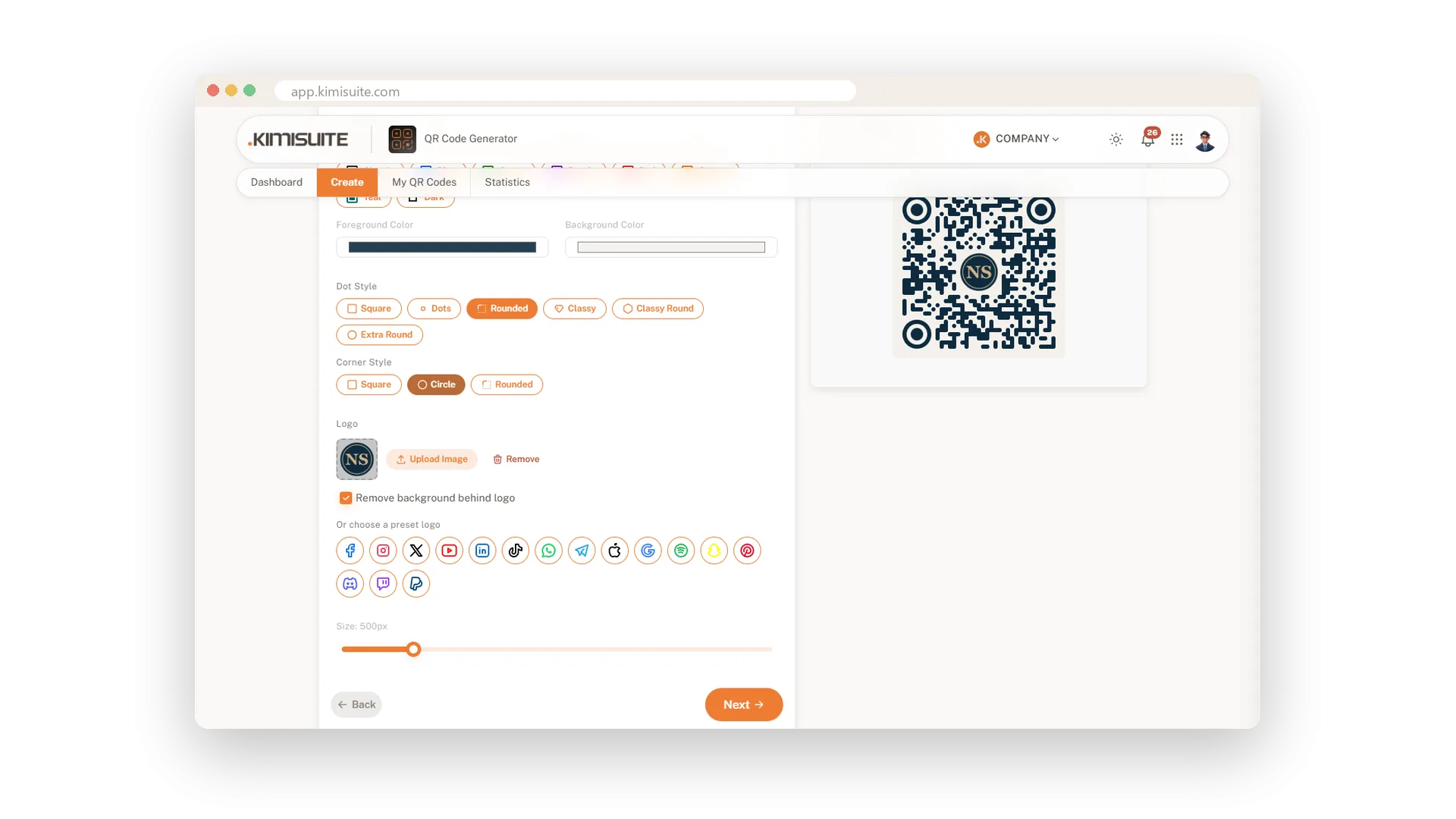 Ihr Logo mitten im Code