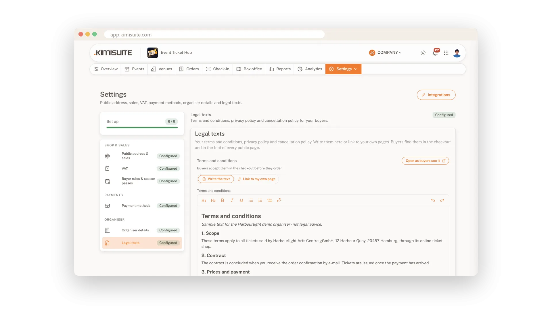 Terms, privacy and cancellation policy