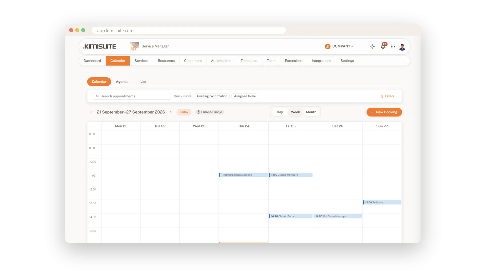 Service Manager — 4/8