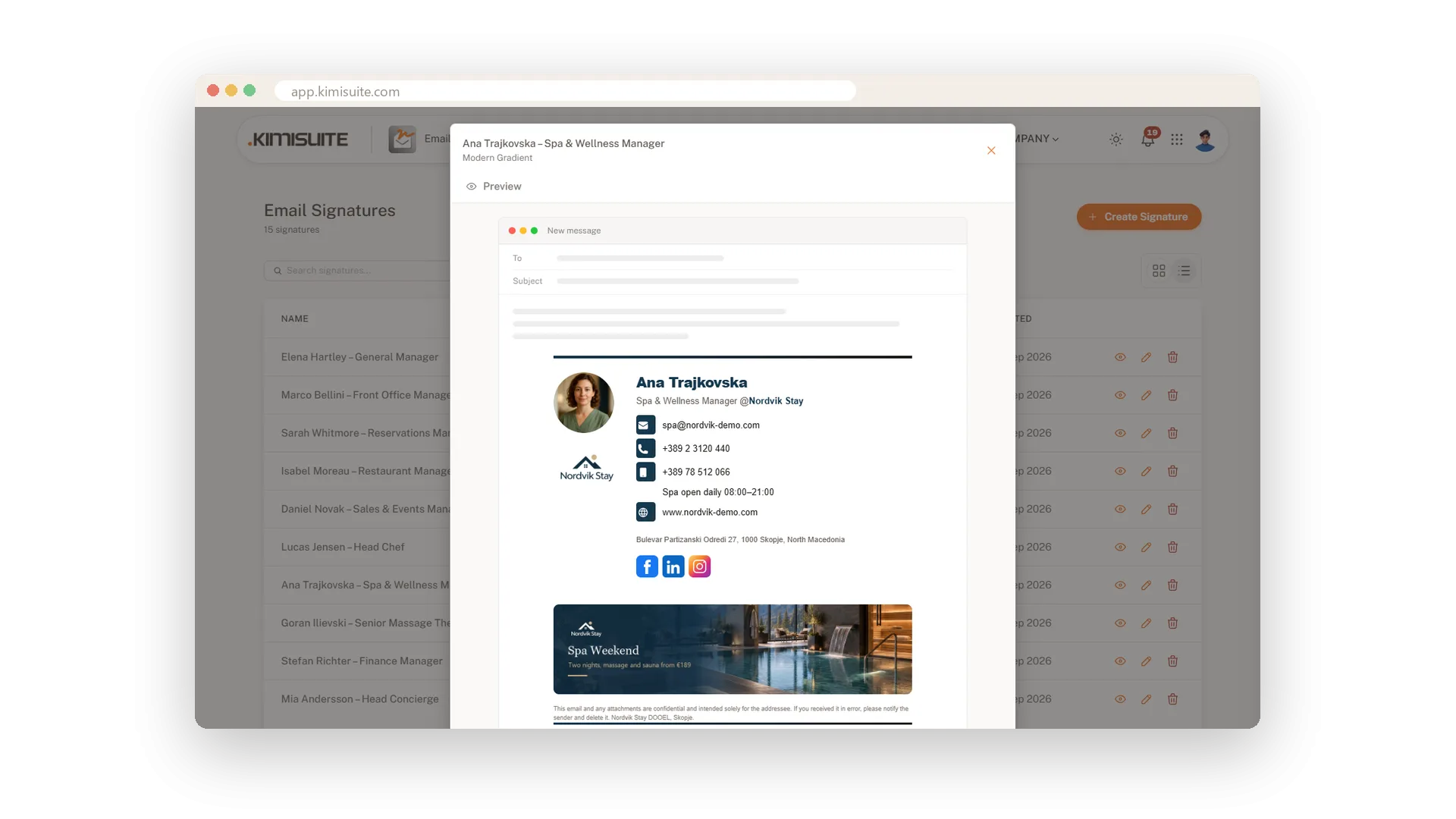 Elke e-mail promoot je volgende aanbieding