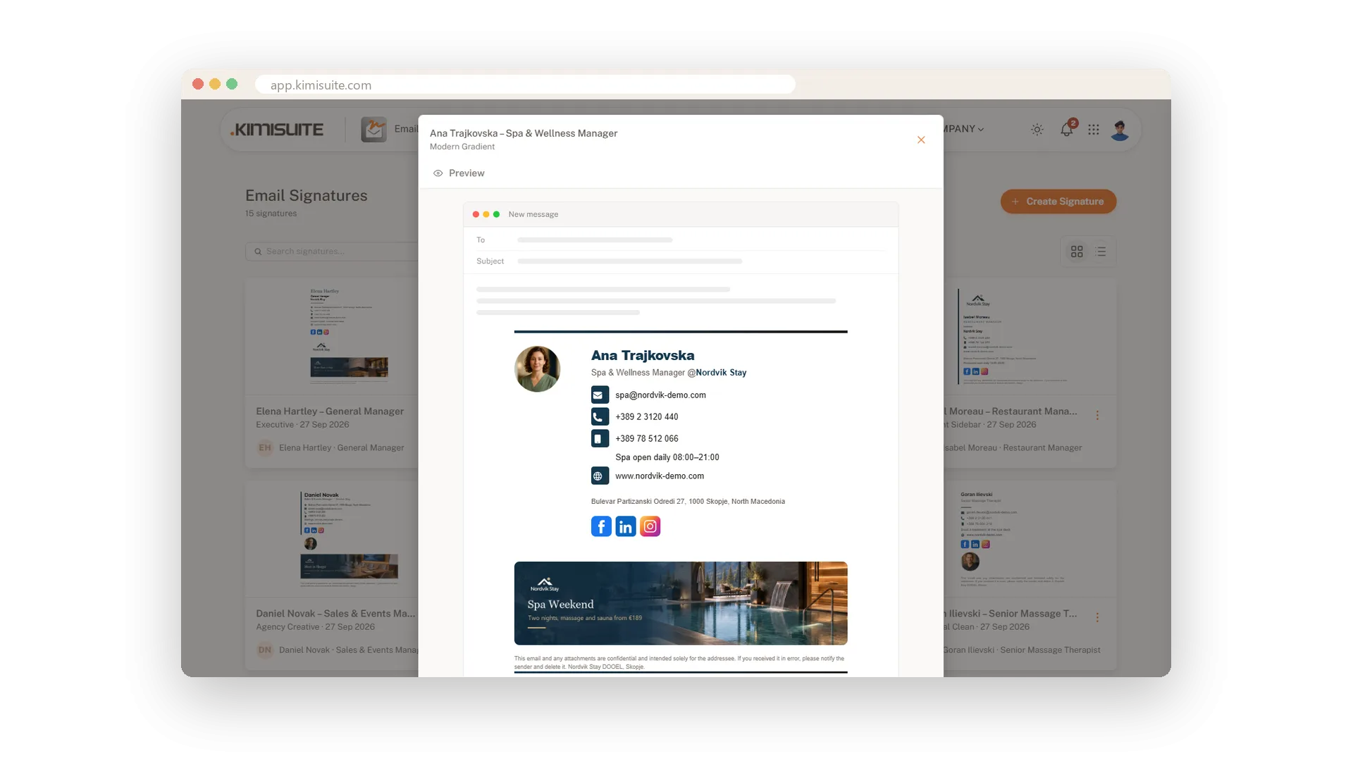 Elke e-mail promoot je volgende aanbieding