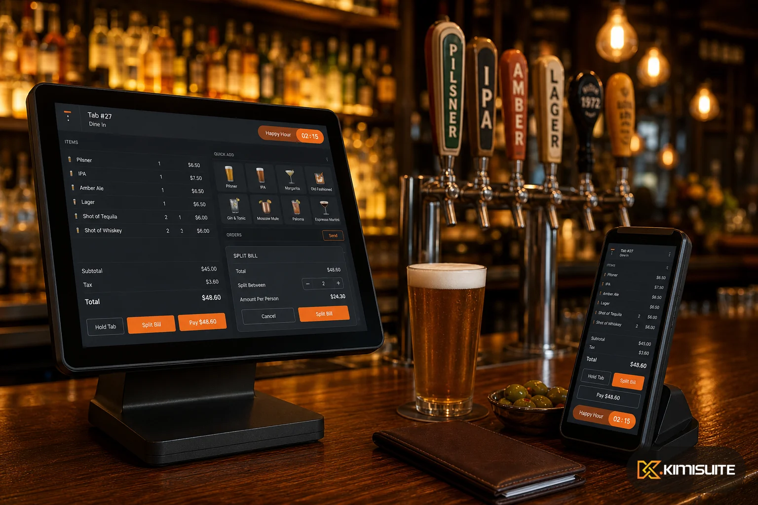 Bar & Pub POS System | KIMISUITE Gastro POS
