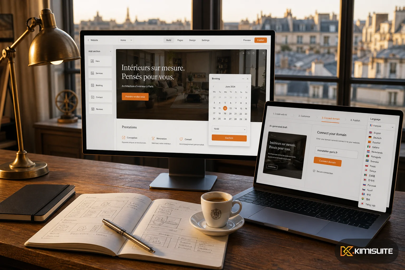 KIMISUITE AI Website Builder for France SMBs — image 1