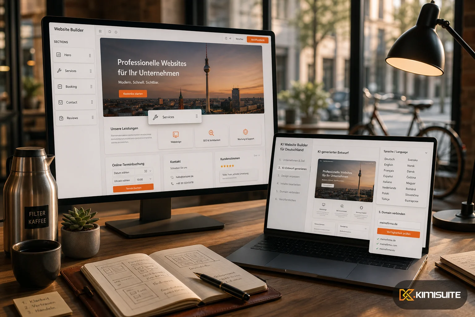KIMISUITE AI Website Builder for Germany SMBs — image 1