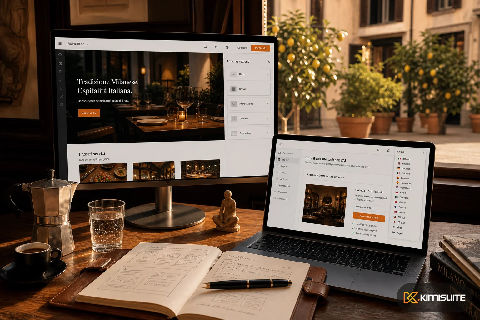 KIMISUITE AI Website Builder for Italy SMBs