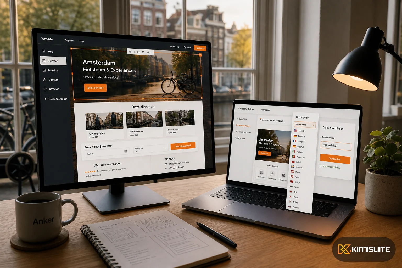 KIMISUITE AI Website Builder for Netherlands SMBs